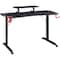 Lorell Gaming Desk, w/Monitor Shelf/Hooks, 48"x26"x36", Black LLR84393 - alternate 2